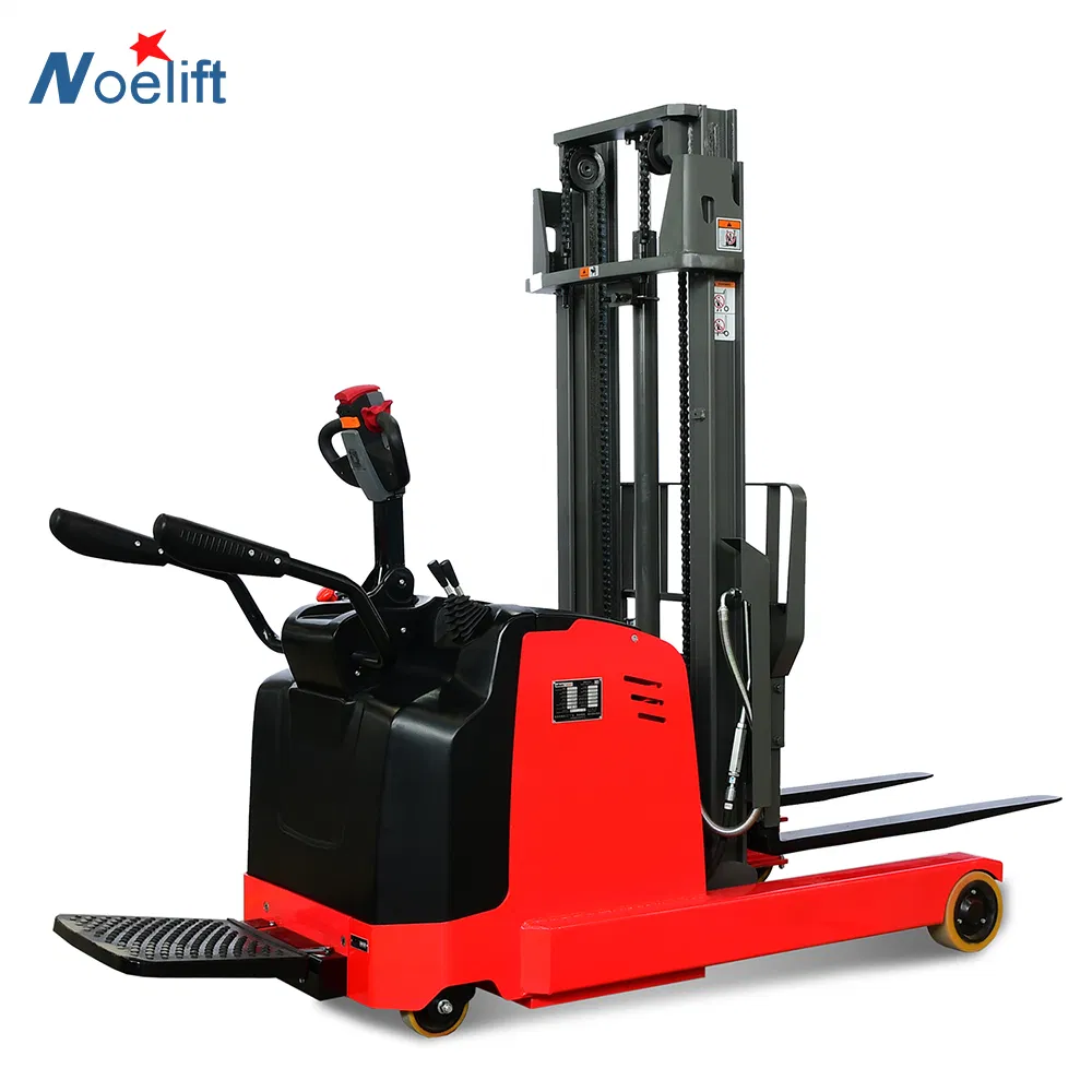 Factory Price 1.5 Ton 2 Ton Fully Electric Reach Forward Moving Counterbalanced Duplex Triple Mast Maximum Height 6 M Stacker Crane