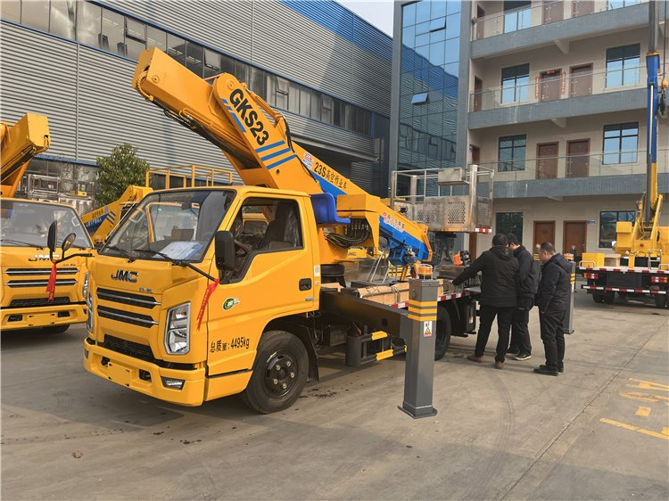 Cambodia Hot Sale Jmc 23m Small Hydraulic Lift Truck Mounted Aerial Work Platform