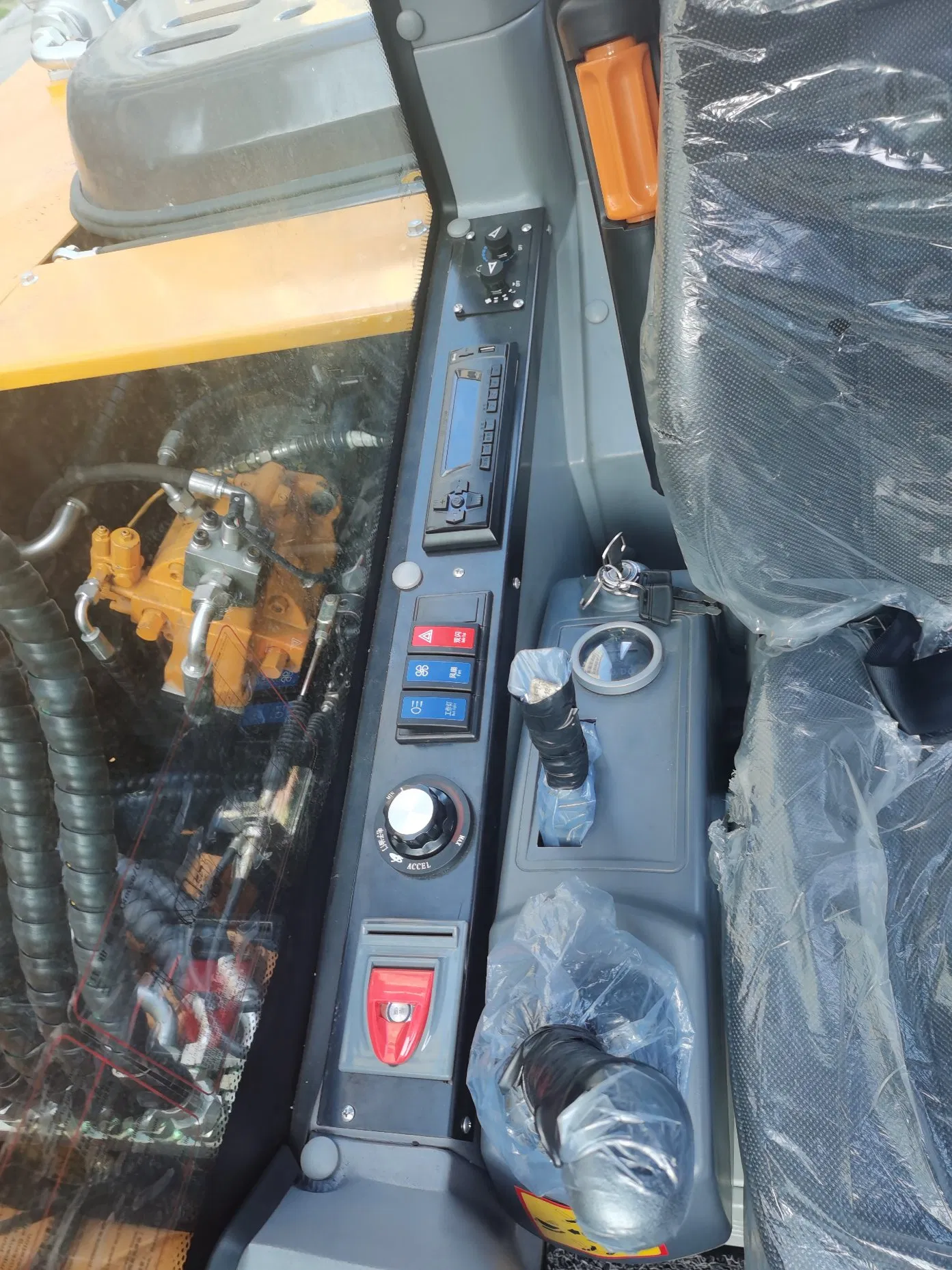 Jg100s High Quality Long Reach Hydraulic Wheel Excavators