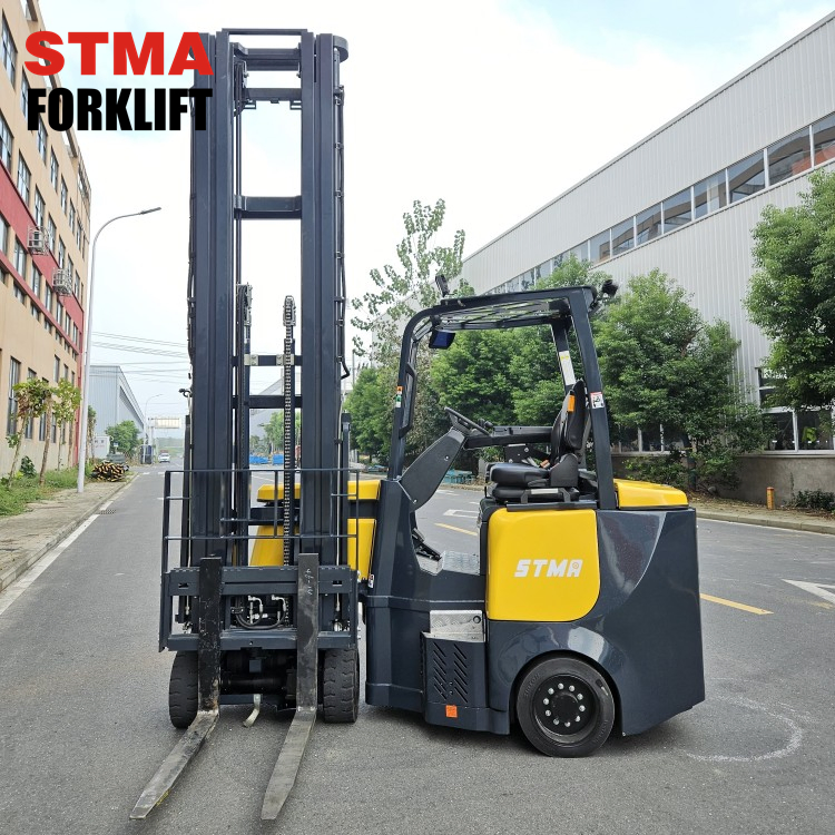 Stma Factory Supply Narrow Aisle Articulated Forklift Cold Store Aisle Master 3 Way Sideloader Counterbalanced Forklifts 2000kg Capacity