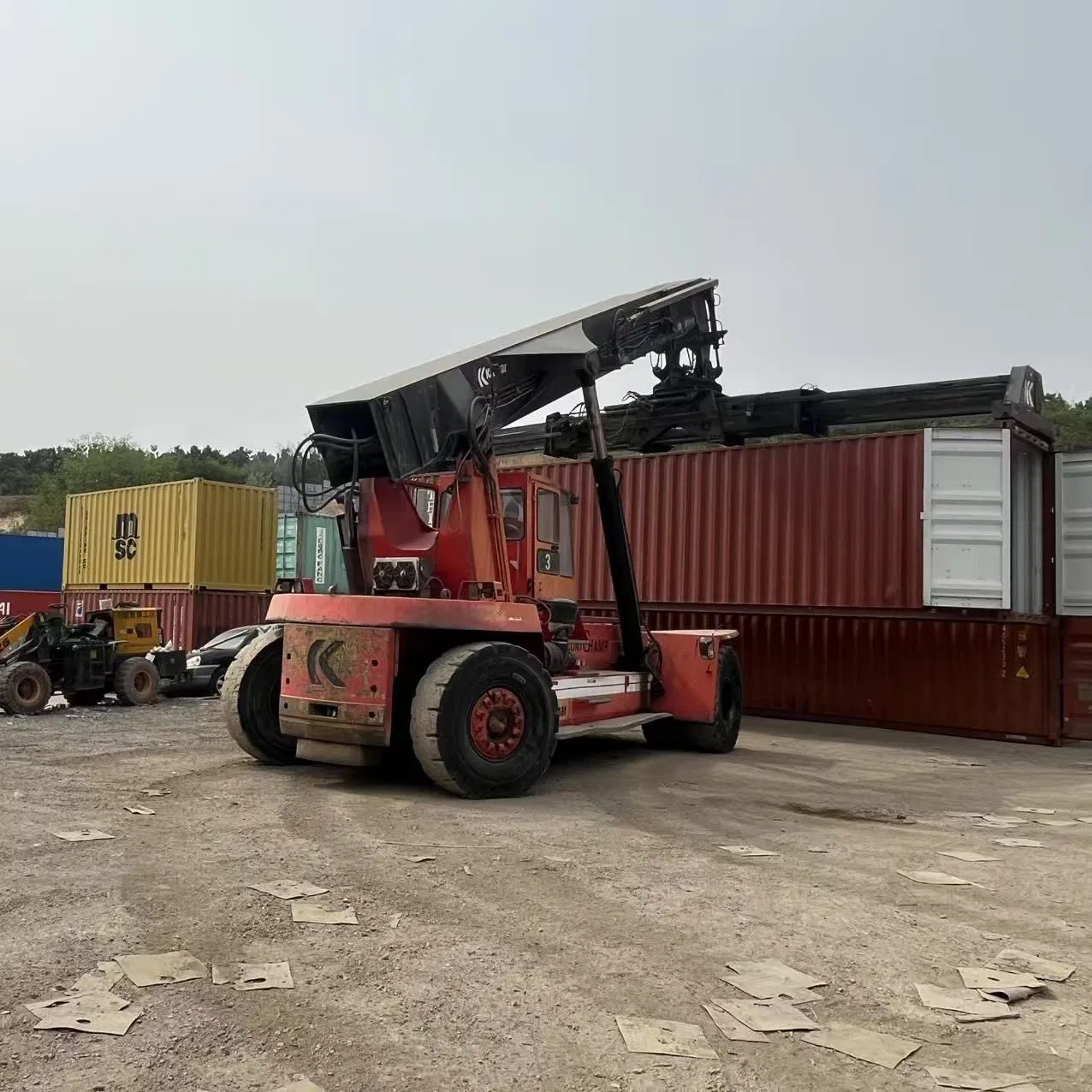 Cheap Price Used 45ton Kalmar Electric Diesel Container Reach Stacker Second Reach Stacker Forklift Reach Stacker Sany for Port Machine