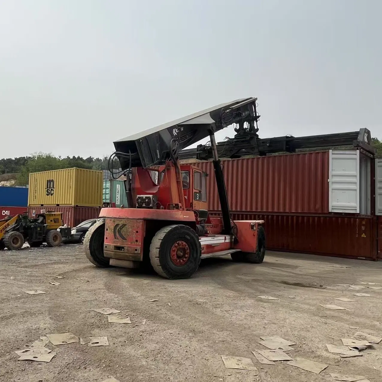 Cheap Price Used 45ton Kalmar Electric Diesel Container Reach Stacker Second Reach Stacker Forklift Reach Stacker Sany for Port Machine