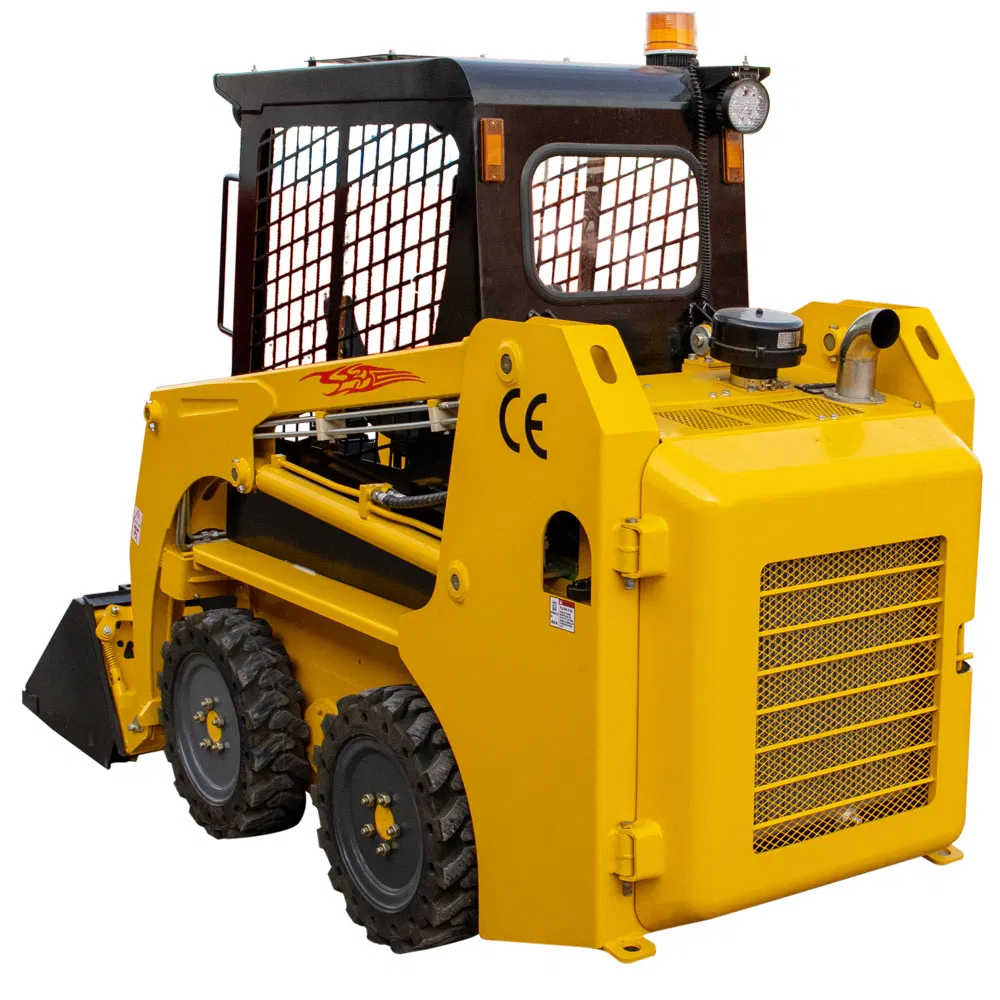 Hts-380 EPA Approved 400/500/700kg 850kg 1000kg Compact Structure Crawler Diesel Multipurpose Skid Steer Mini Micro Wheel Track Small Loader with Attachments