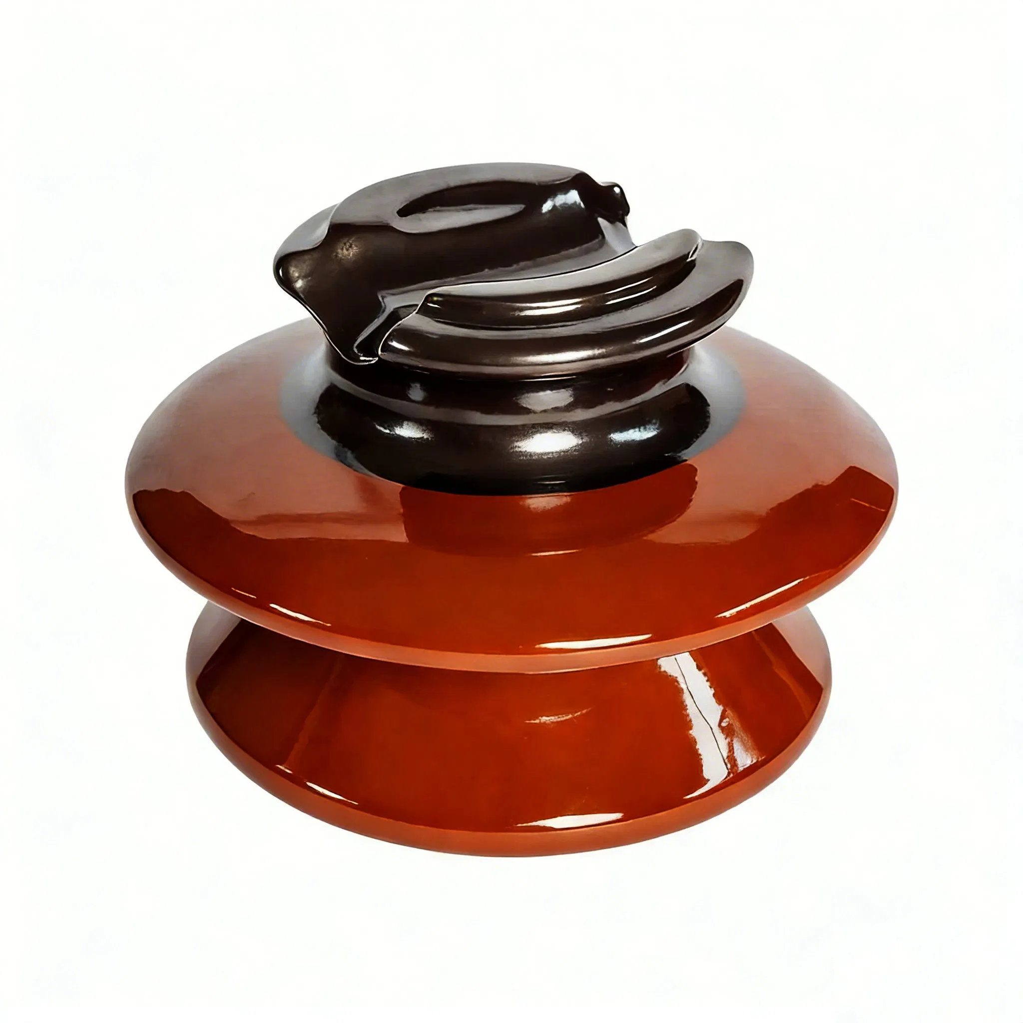 Aislador de Pin ANSI 56 Color Marrón Blanco Porcelana Serie Aislador de Pin ANSI 56 para Potencia Exterior