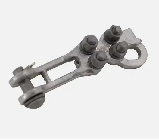 Accesorios de cable, socket de acero galvanizado y grillete, abrazadera de tensión de línea recta de aluminio