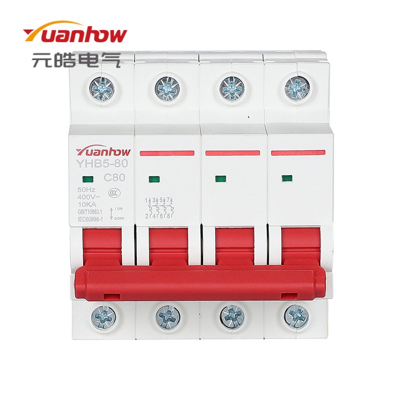 Interruptor automático más barato Yh-63 1p 2p 3p 4p Chnt Mini Smart Miniatura DC Sf6 Interruptor de circuito eléctrico