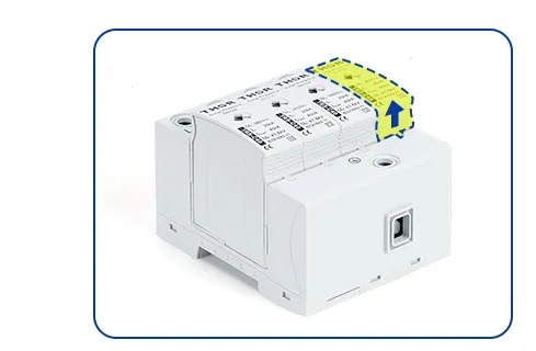 Protector contra transitorios de CA de carril DIN dispositivos de protección eléctrica supresor de transitorios Inicio relámpagos