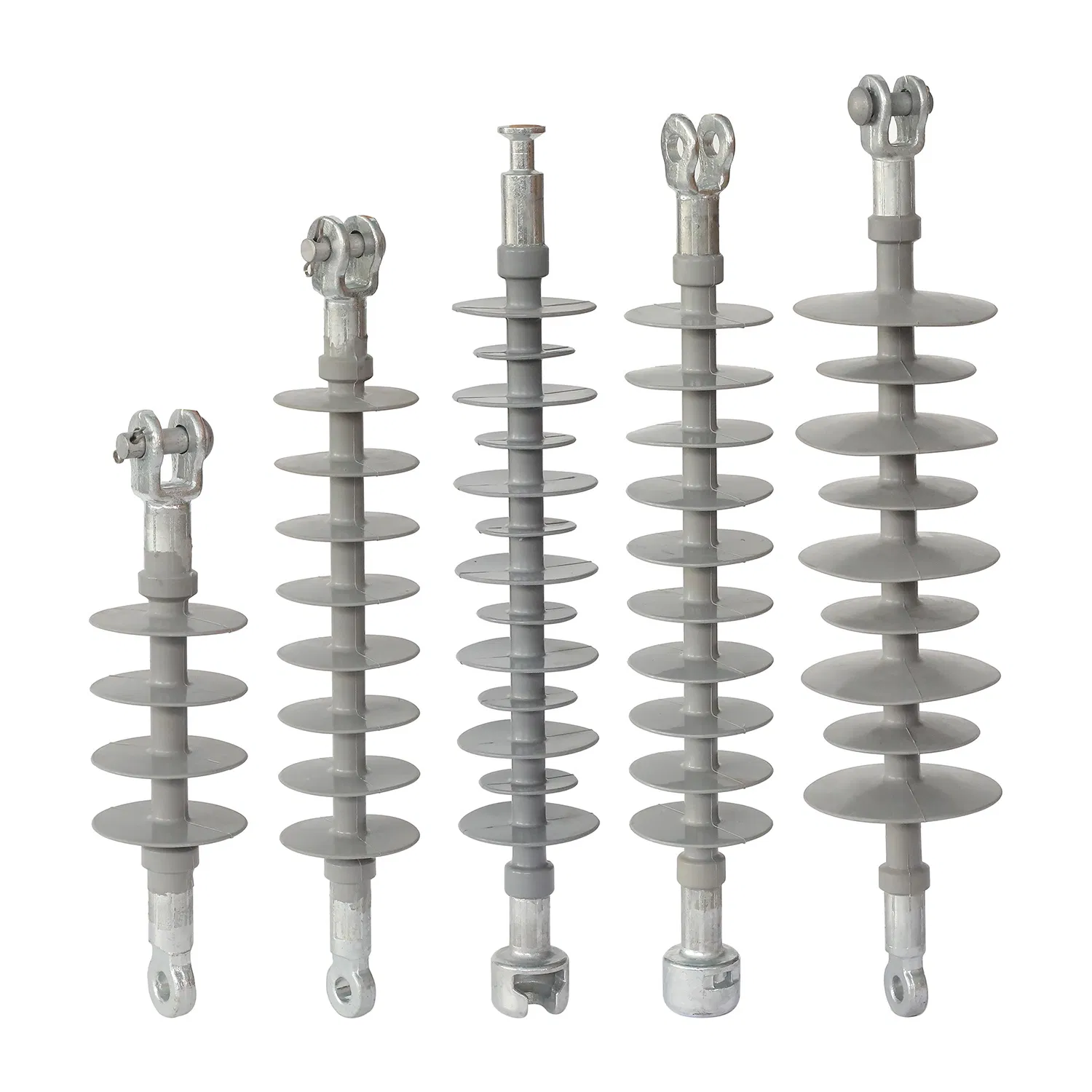 10-500kv Aislante eléctrico de goma de silicona, suspensión, compuesto, aislante de polímero