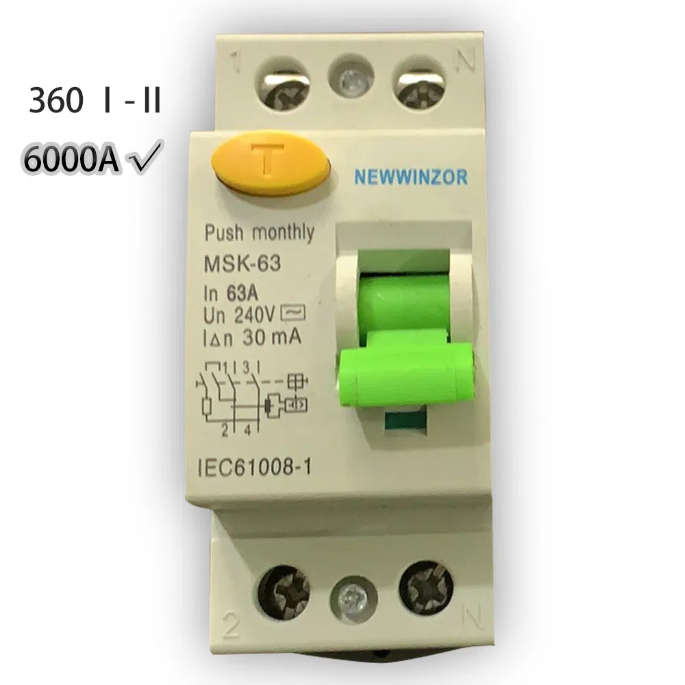 Interruptor Diferencial RCCB MCB MCCB