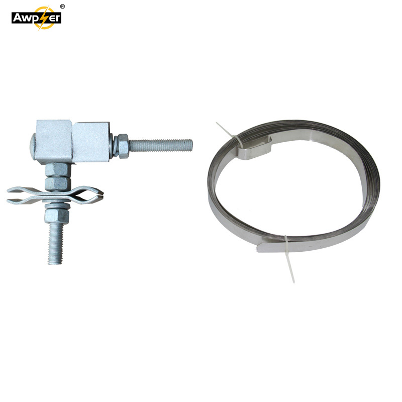 Accesorios de abrazadera de bajada OPGW de ADSS, abrazadera de suspensión aérea