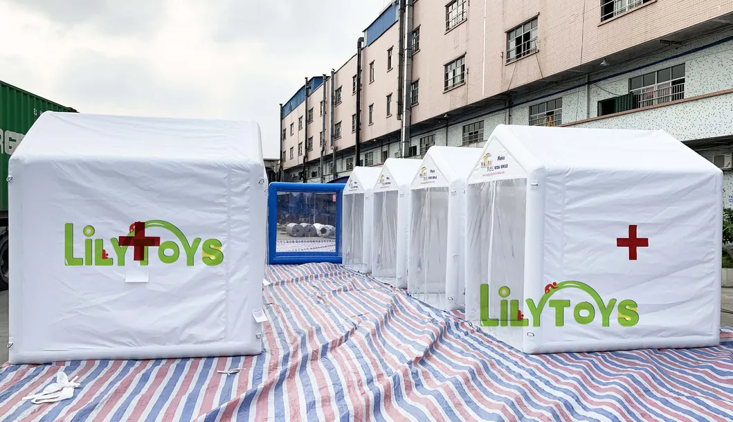 Tienda de desinfección inflable para hospitales médicos