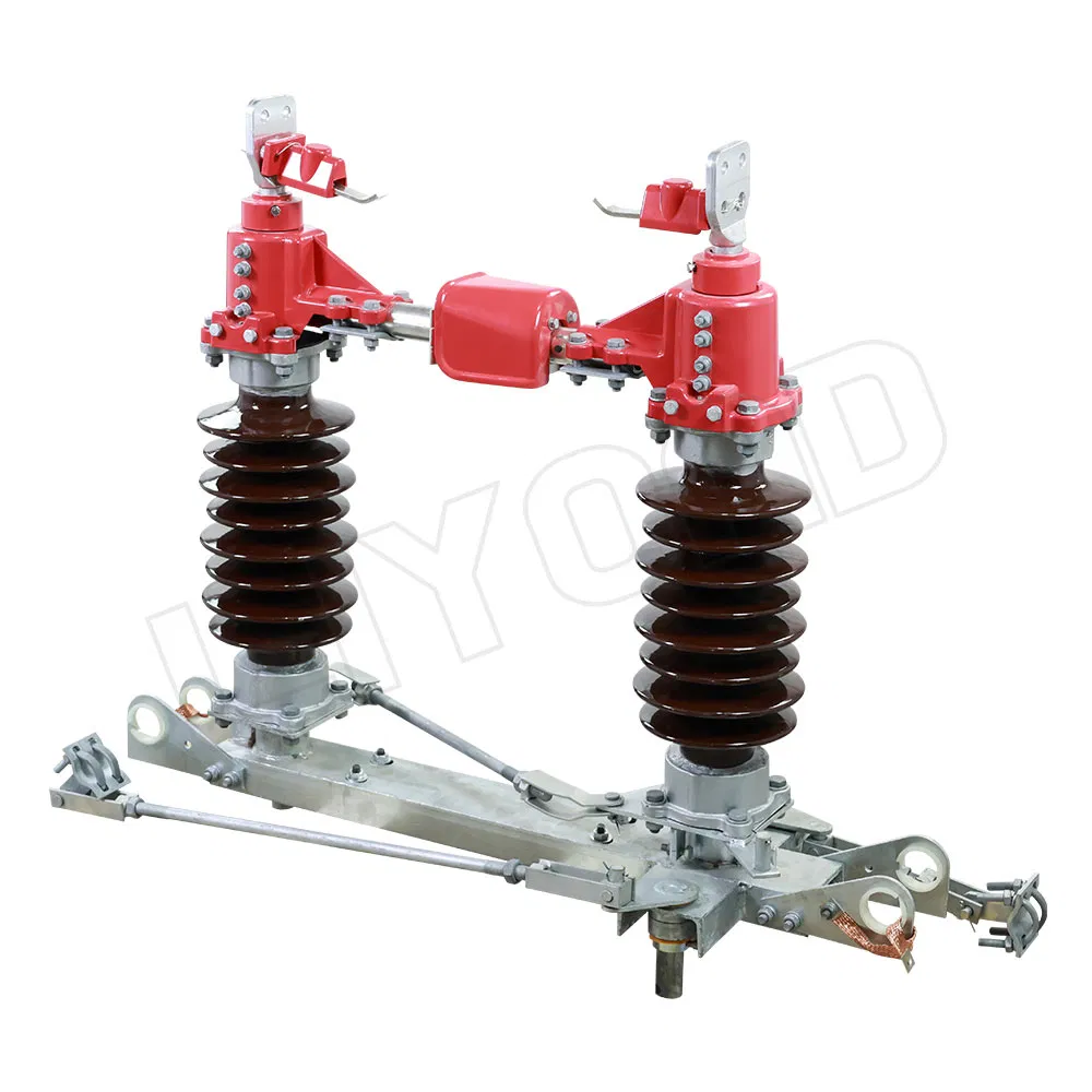 35kv Interruptores de desconexión al aire libre 40.5kv 1000A Interruptor de aislamiento de doble tierra de CA