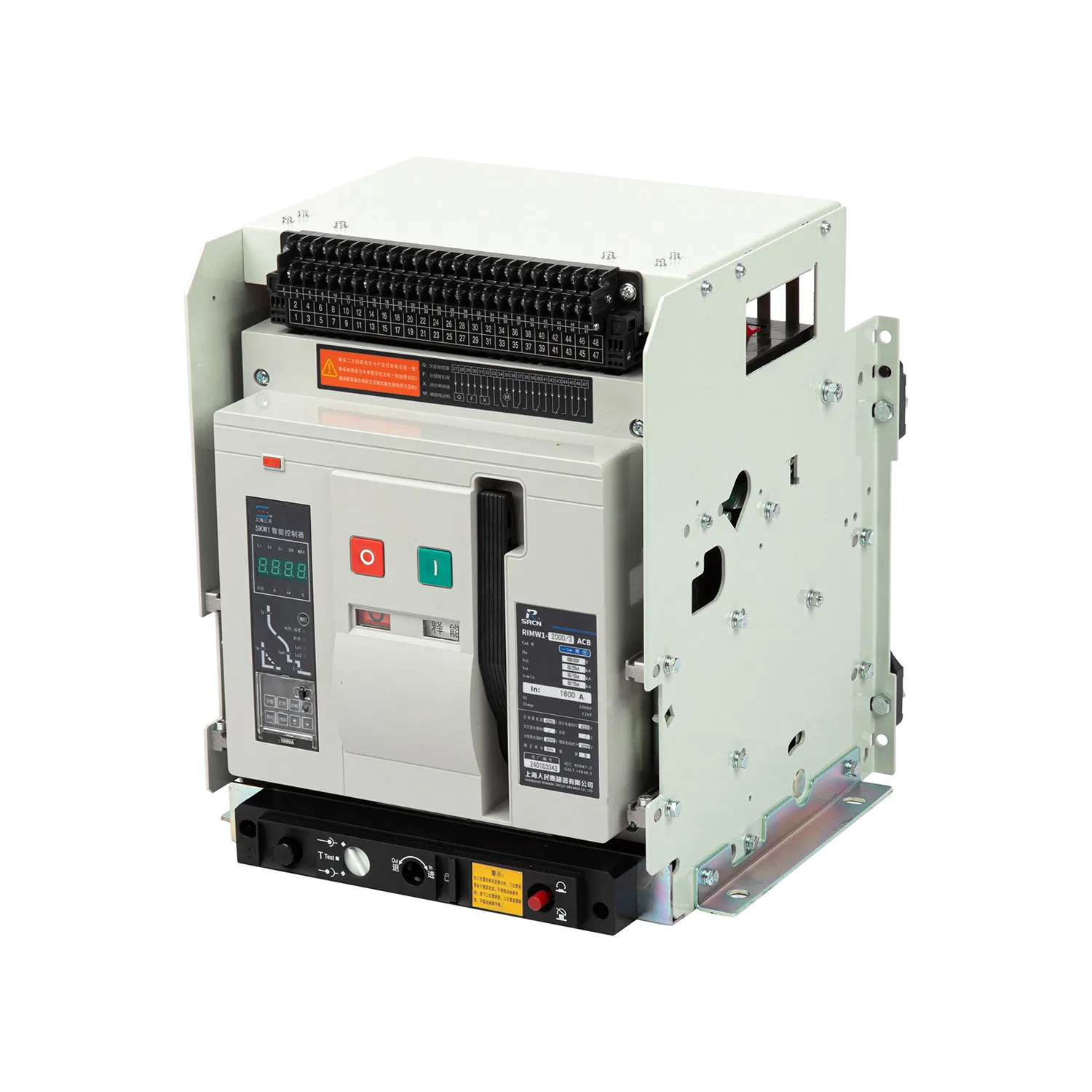 Interruptor Automático Universal Inteligente Rimw1-2000 3p/4p 630A 800A 1000A Interruptor Automático Eléctrico Protección de Circuito