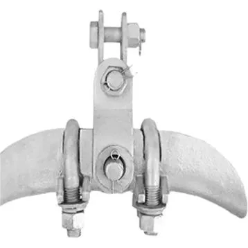 Hardware de línea de estampado galvanizado Xgu, abrazadera de suspensión con clevis