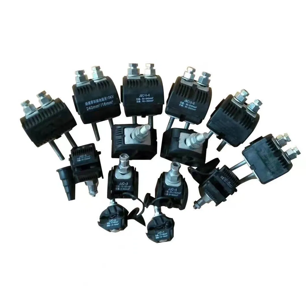 Conector de abrazadera de aislamiento de tensión de suspensión de cable versátil