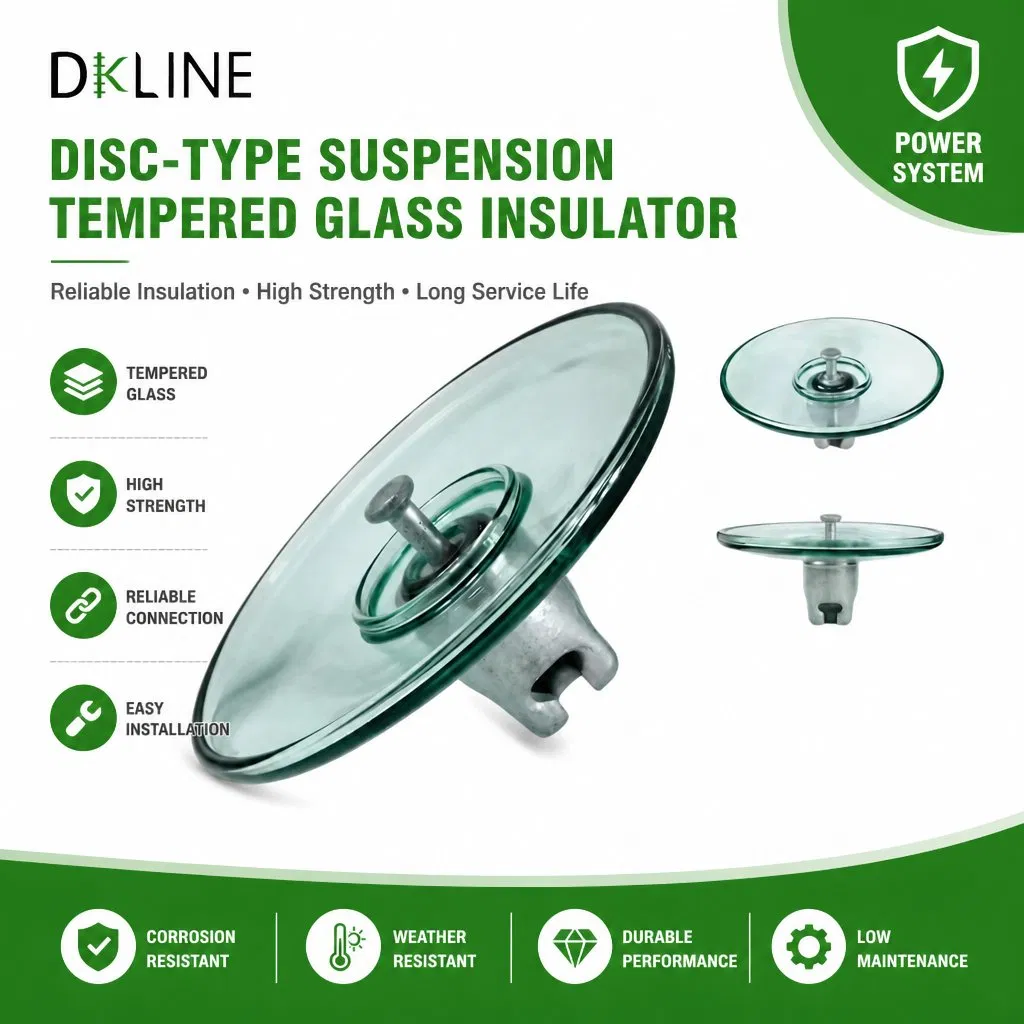 Premium Glass Suspension Insulator for Enhanced Electrical Safety