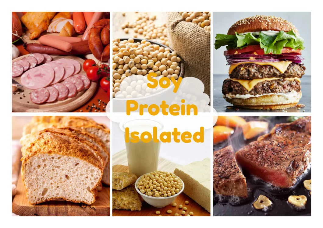 Proteína Aislada de Soja de Alta Gelificación 90% Polvo Aglutinante Vegano a Granel