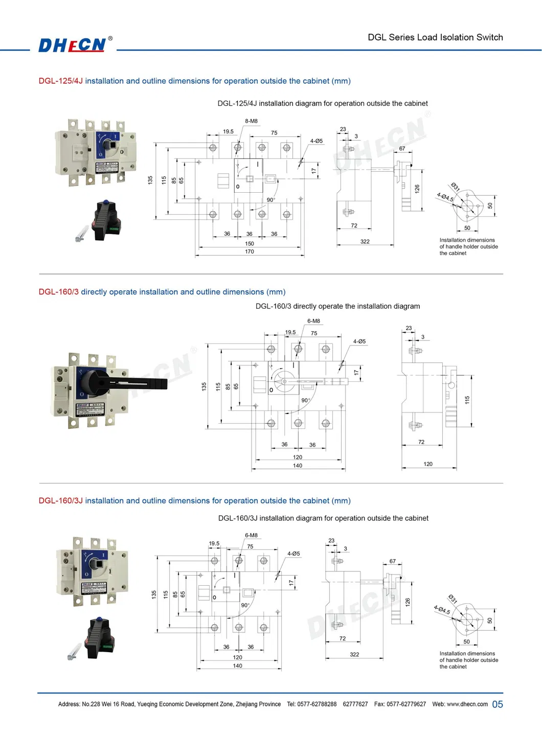Diagrama de conexión e instalación eléctrica