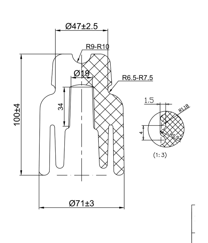 Aislador de suspensión cerámico / Aislador de línea de porcelana / Aislador de pin cerámico