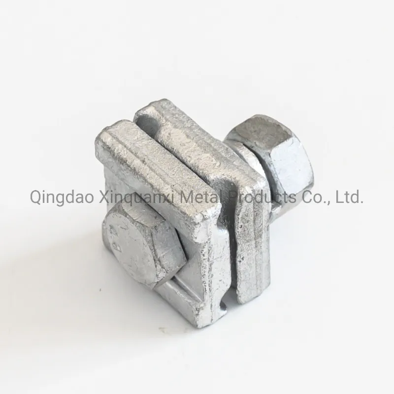 Conector de suspensión de cable, abrazadera de tipo guy, galvanizado en caliente, abrazadera recta