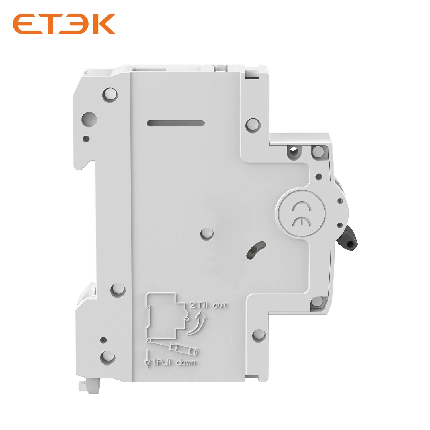 Etek 63 AMP 230V 400V Interruptor Automático de Circuito Mini Eléctrico Inteligente de Tres Posiciones AC RCBO MCB de Vacío con Protección contra Fugas a Tierra