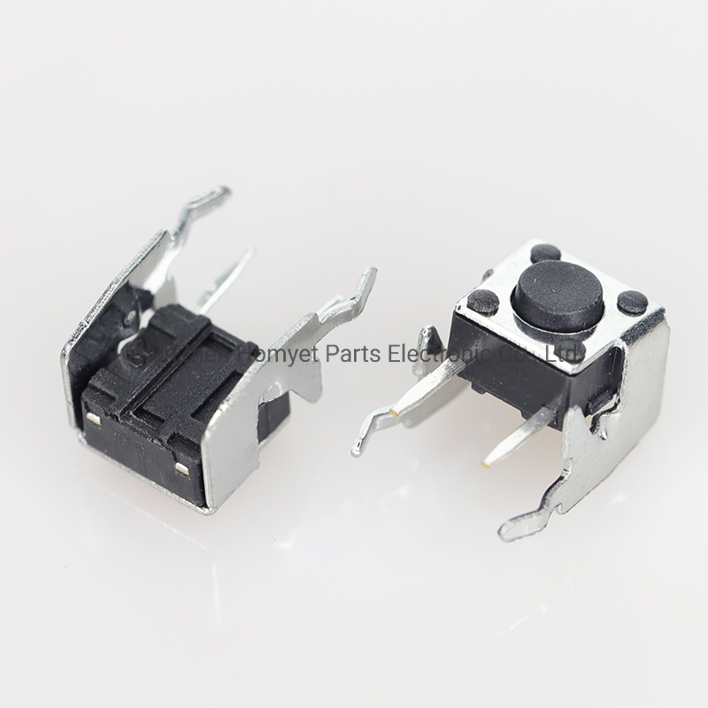 El interruptor táctil 6X6 mm de tipo en ángulo recto con terminal de tierra