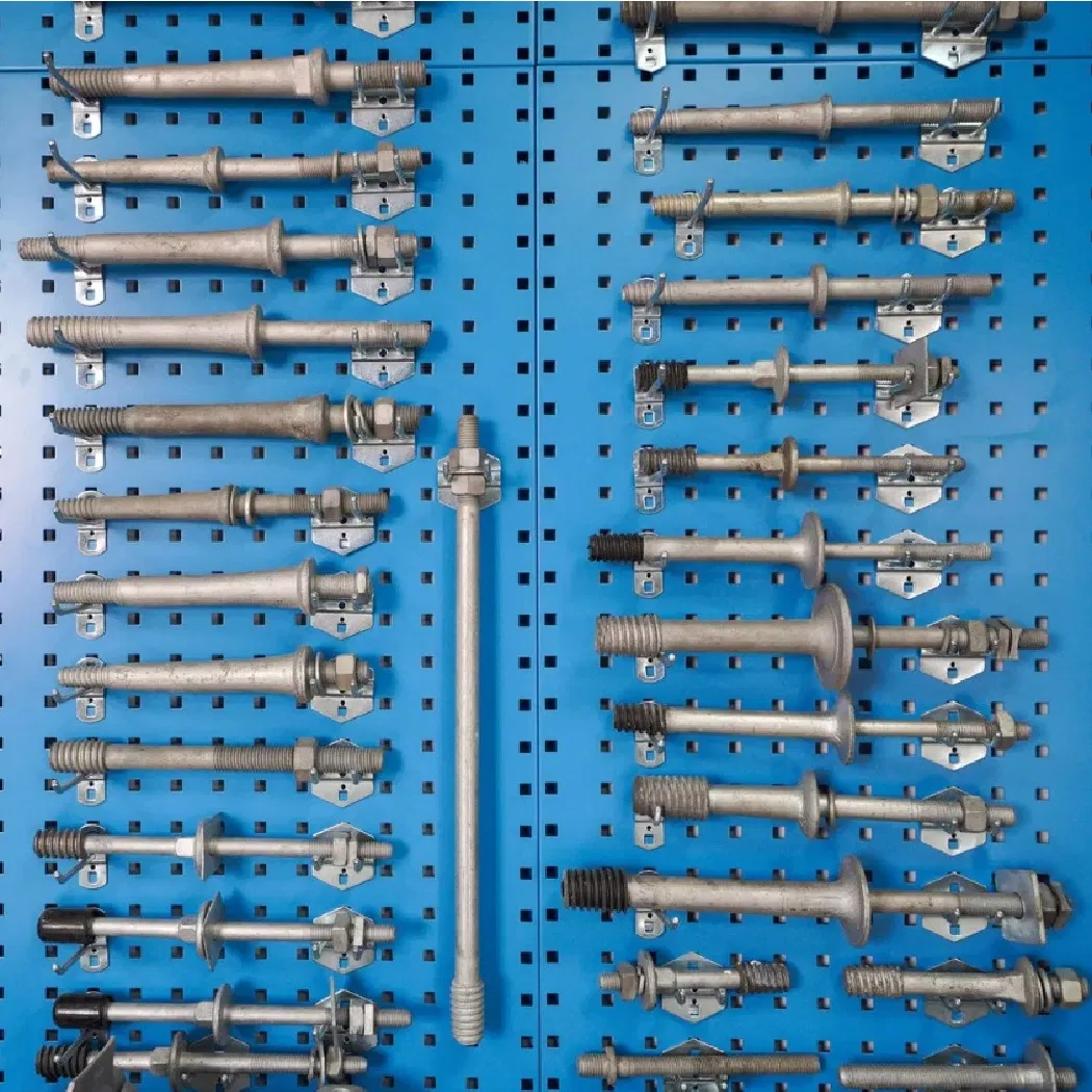 Aislante de vidrio borosilicato alto 10kv 15kv RP-5 Estación anti contaminación IEC 383/1993