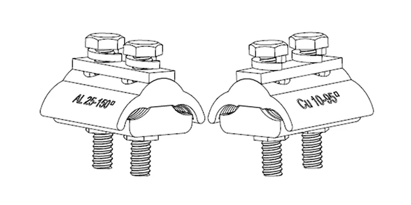 Abrazadera de ranura paralela de aluminio tipo perno APG