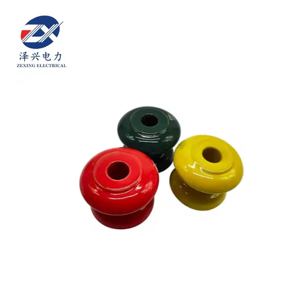 Aislador de porcelana cerámica de carrete de disco de baja tensión 11kv 20kv ED-2b ED-2c