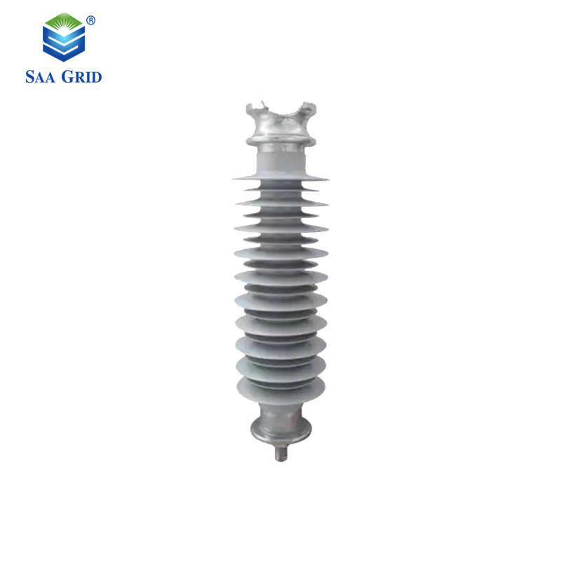 IEC61109 Polímero 11kv 15kv 24kv 33kv Línea de distribución de goma de silicona brazo cruzado aislador de tipo pin polimérico