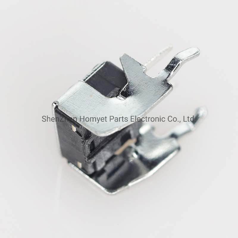 El interruptor táctil 6X6 mm de tipo en ángulo recto con terminal de tierra
