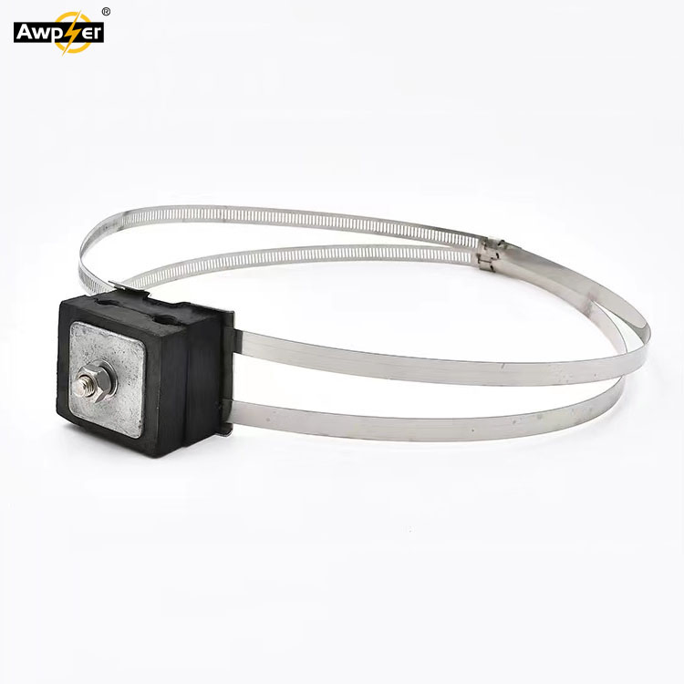 Abrazaderas de cable Opgw ADSS de acero galvanizado para bajada de postes y torres