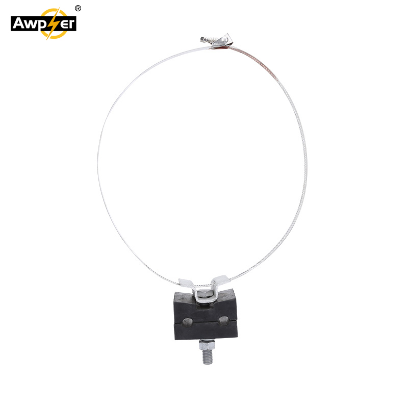 Abrazaderas de cable Opgw ADSS de acero galvanizado para bajada de postes y torres