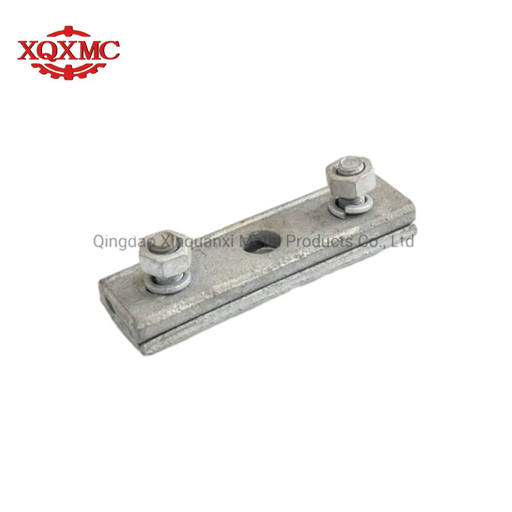 Conector de suspensión de cable, abrazadera de tipo guy, galvanizado en caliente, abrazadera recta