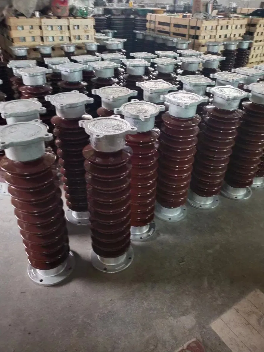 Aislador de porcelana cerámica de tipo poste de alta tensión 220kv aislador de poste aislador de porcelana estación aislador de poste