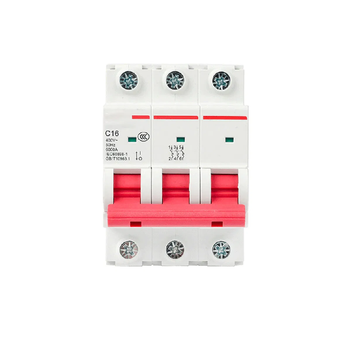 Aimiqu Mcbn-63 (DZ47 Equivalente) 1p 2p 3p 4p Curva C 6ka Interruptor Automático Miniatura MCB MCCB Equivalente a Schneider ABB Siemens Eaton FUJI Chint