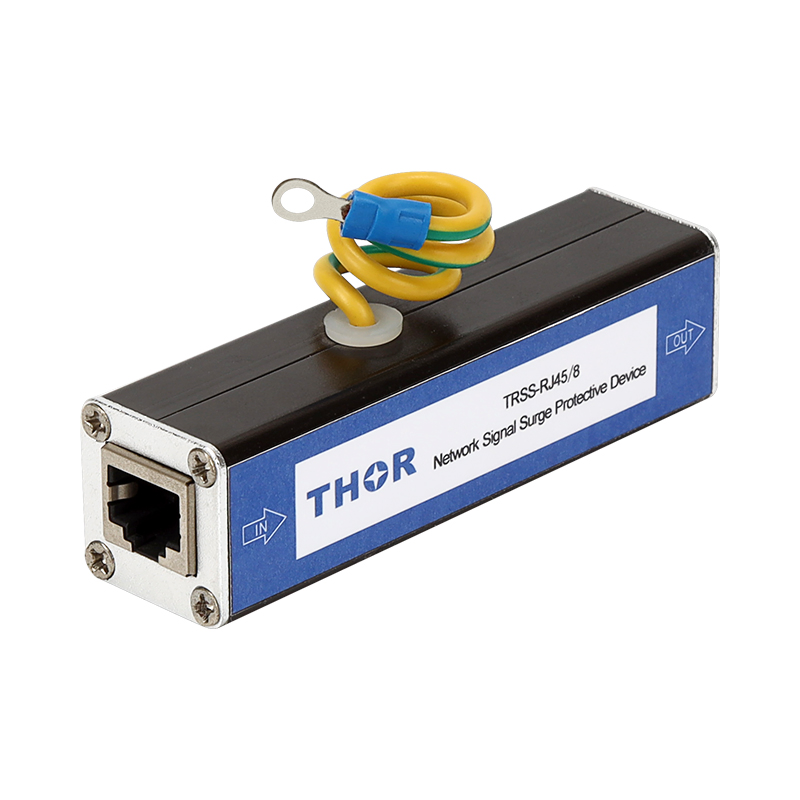 Protector contra rayos Poe 100/1000m Supresor de sobretensiones de red RJ45 Protección Ethernet asegurando la red