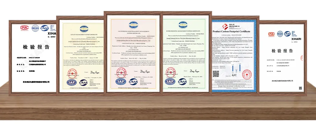 Certificaciones del sistema de gestión e informes de prueba