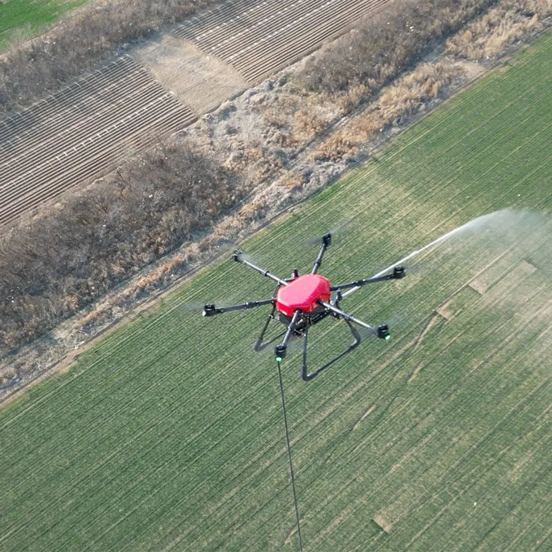 Imagen en uso real del dron de limpieza Hxc