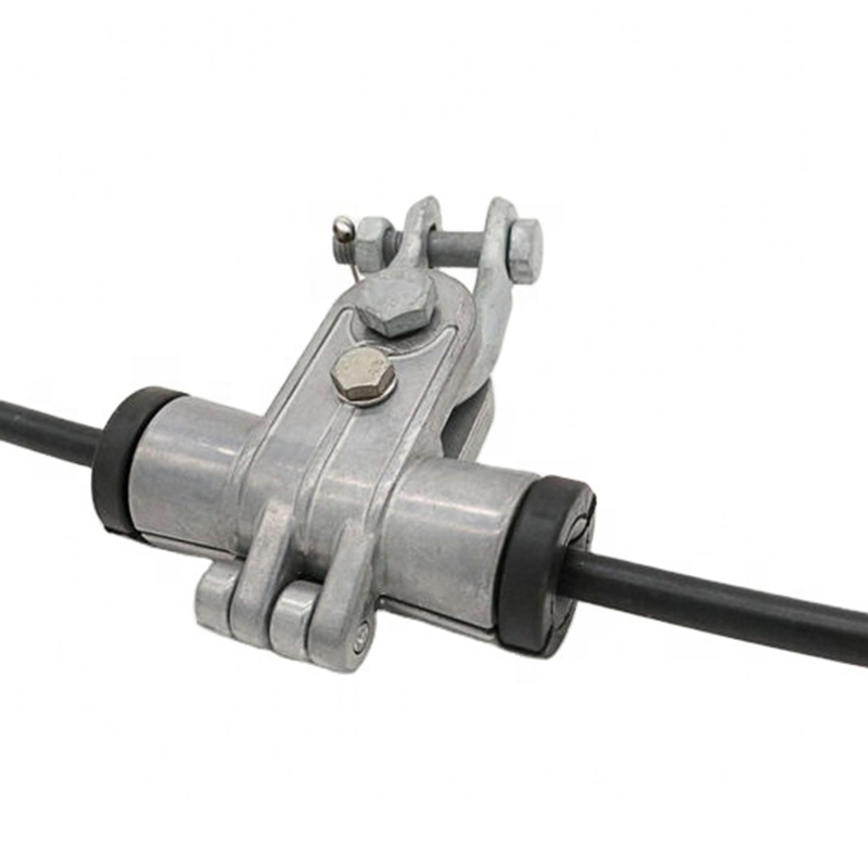 Abrazadera de suspensión tangencial con inserto de goma EPDM protectora