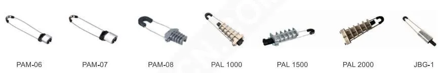 Abrazadera de aleación de aluminio, abrazadera de plástico para cable ABC como abrazadera de anclaje de tensión