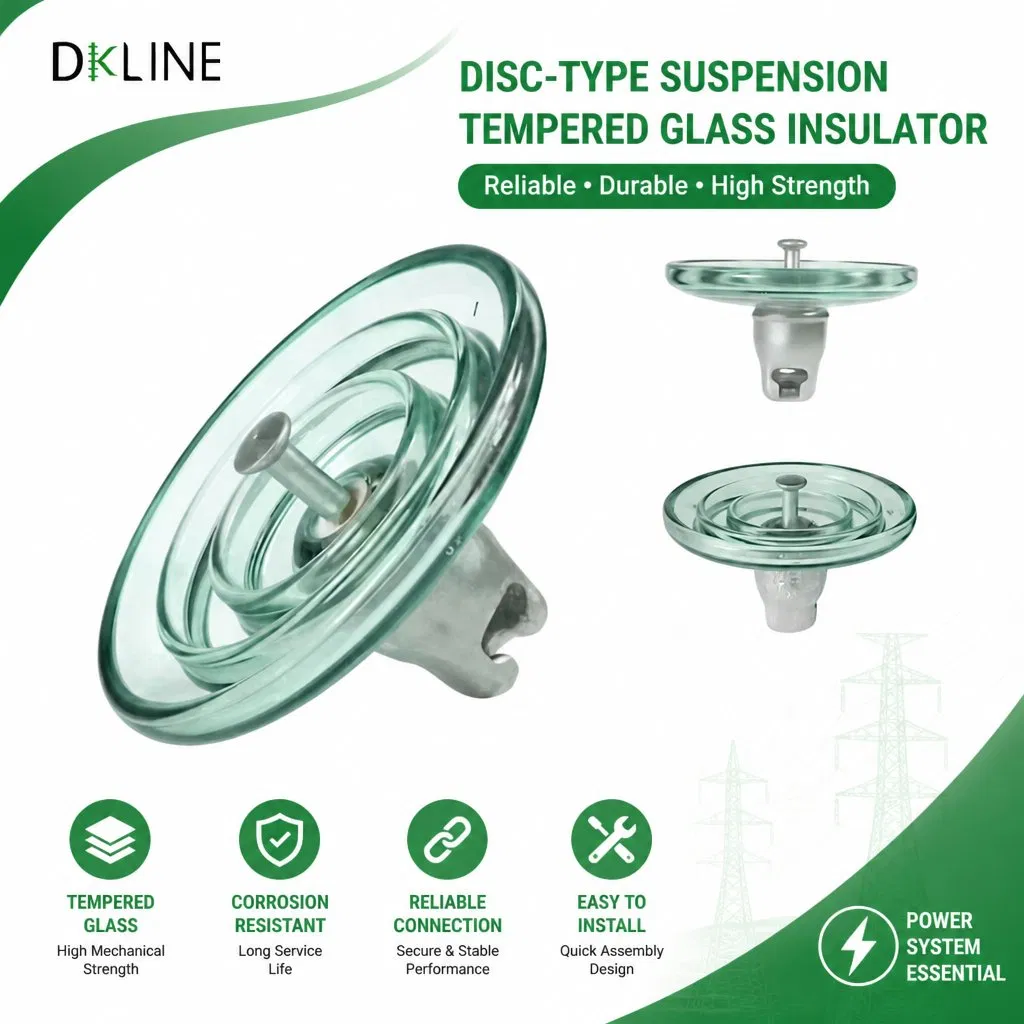 Premium Glass Suspension Insulator for Enhanced Electrical Safety