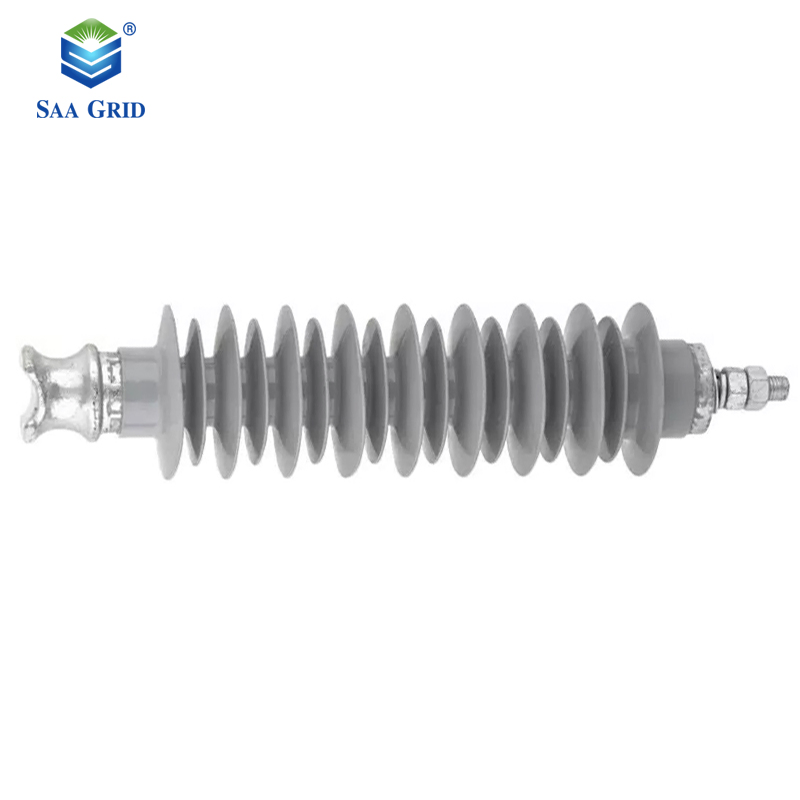 IEC61109 Polímero 11kv 15kv 24kv 33kv Línea de distribución de goma de silicona brazo cruzado aislador de tipo pin polimérico