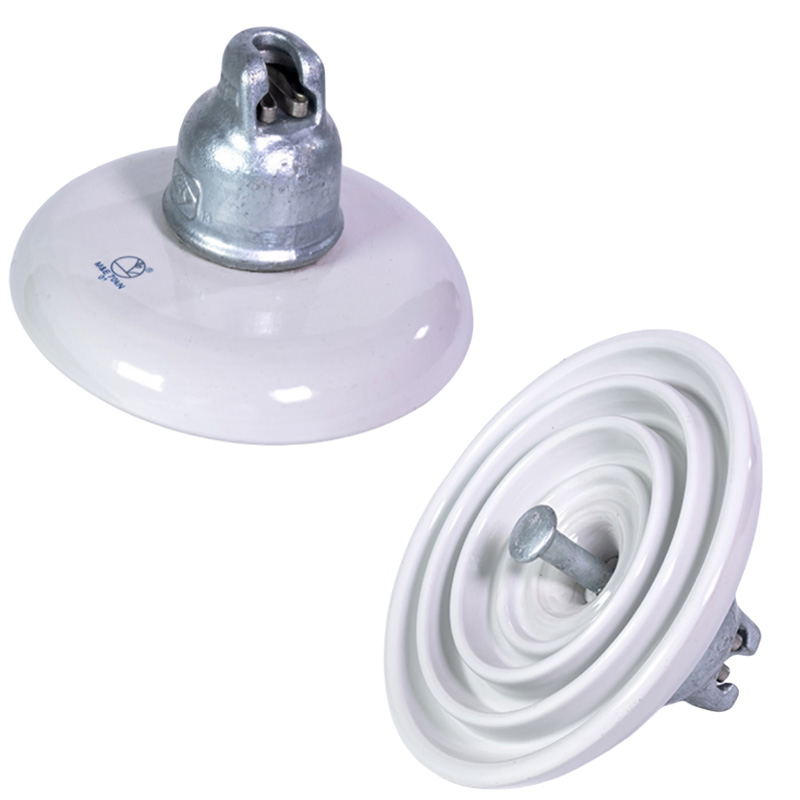 33.5kN ANSI 52-3 Aisladores de porcelana eléctrica de suspensión de alta tensión