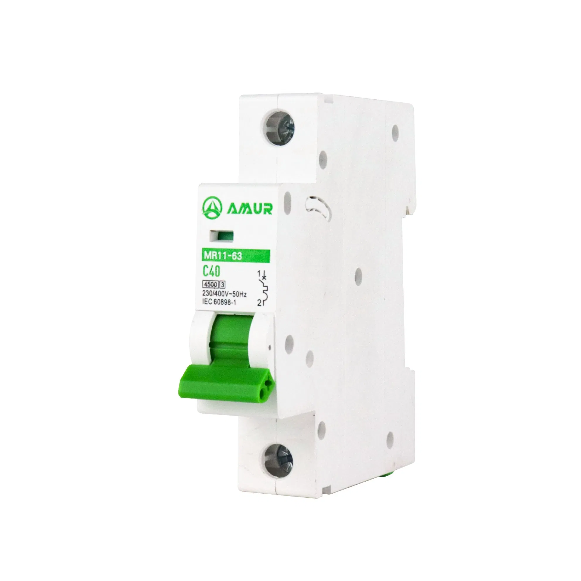 Protección contra sobrecarga del interruptor automático Amur Mini 1p MCB eléctrico AC 230V