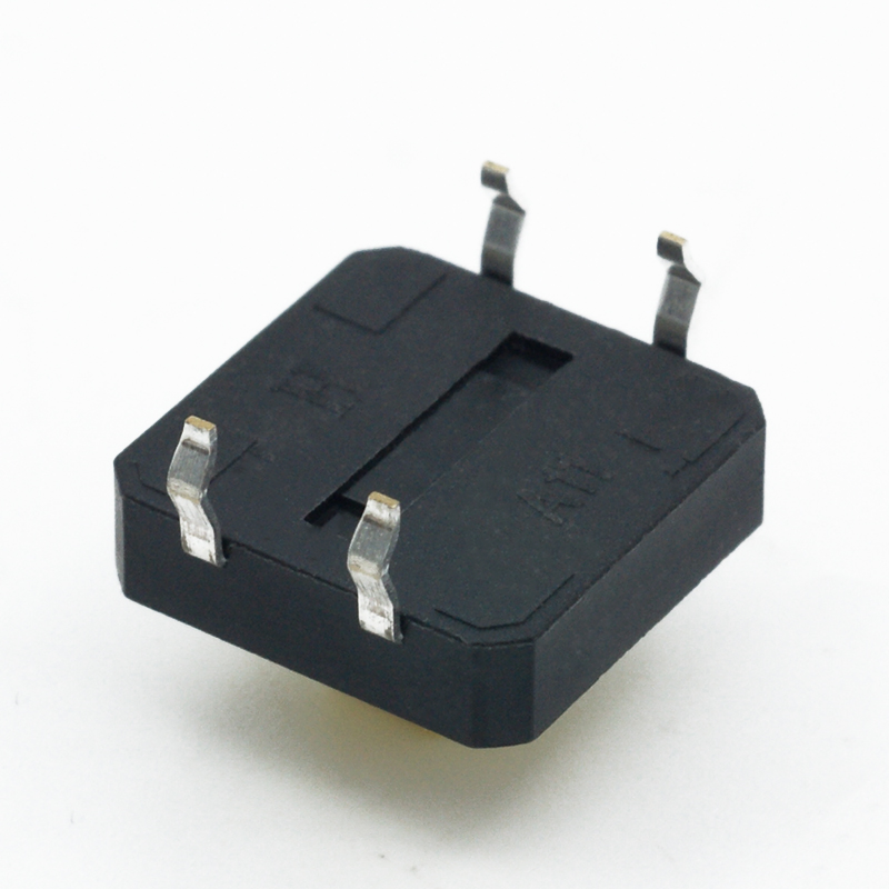 Botón pulsador LED cuadrado amarillo marrón negro rojo blanco azul verde tipo mecánico táctil con terminal de tierra en ángulo recto