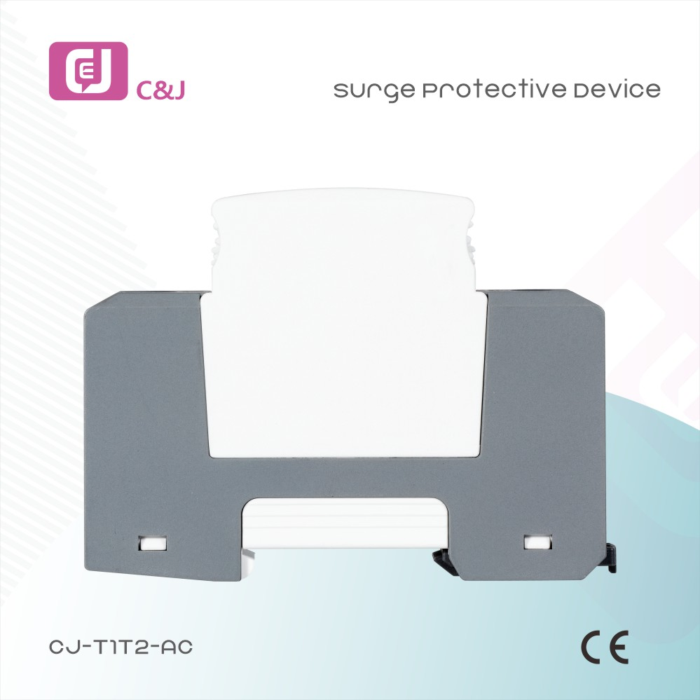 Protector contra sobretensiones fabricado en China 1p 50ka T1t2 Dispositivo de protección contra sobretensiones
