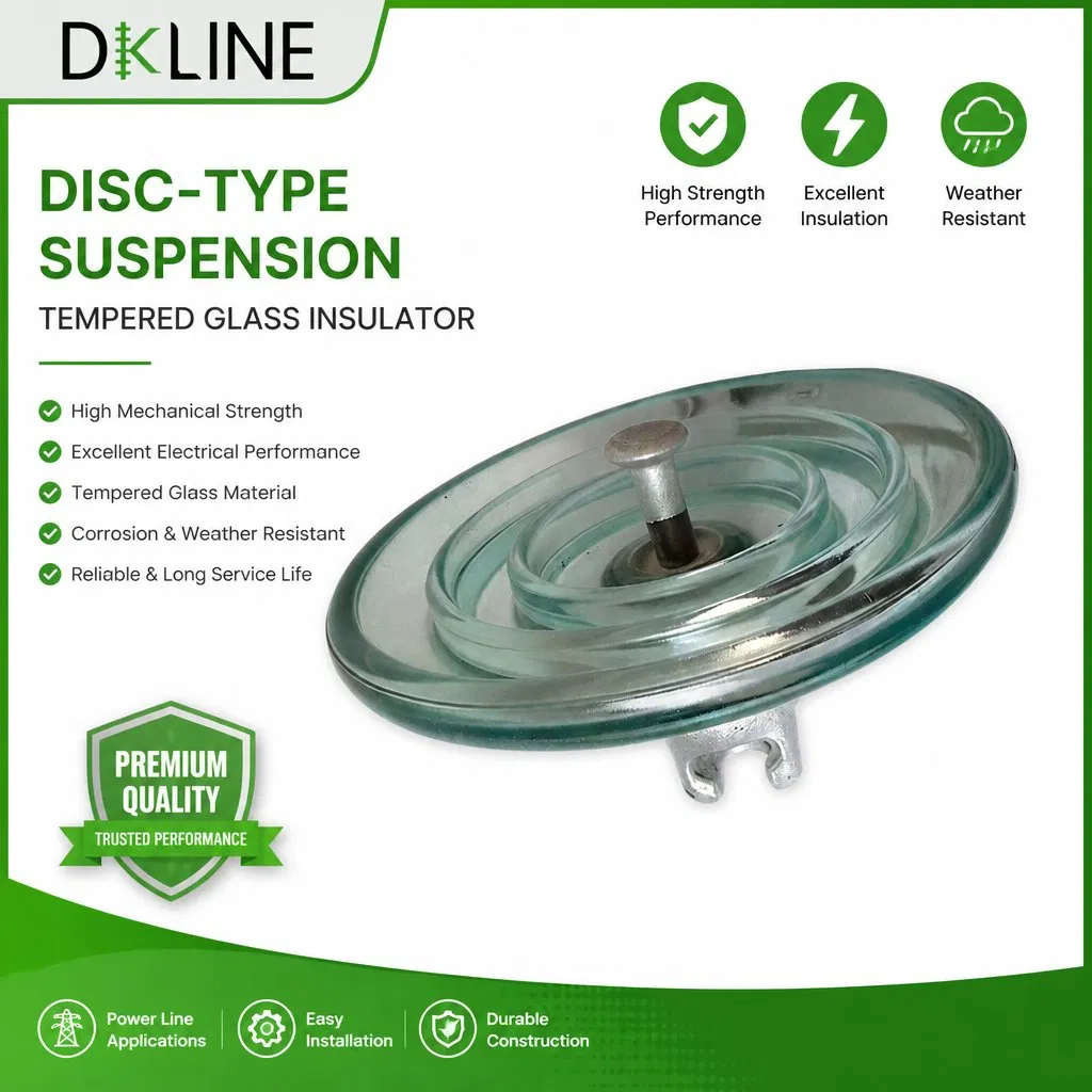 Premium Glass Suspension Insulator for Enhanced Electrical Safety