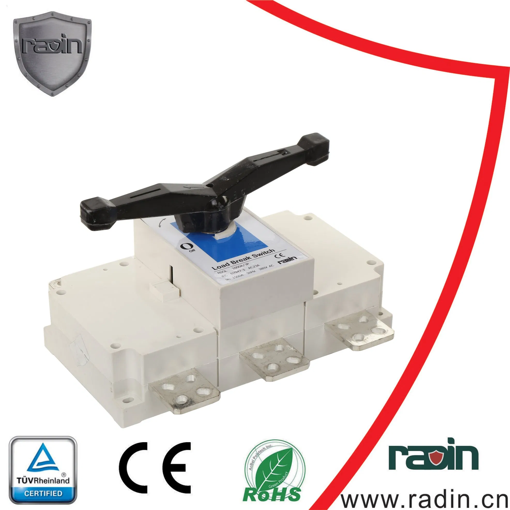 Interruptor de aislamiento de la serie Rdgl, interruptor de carga, interruptor desconector