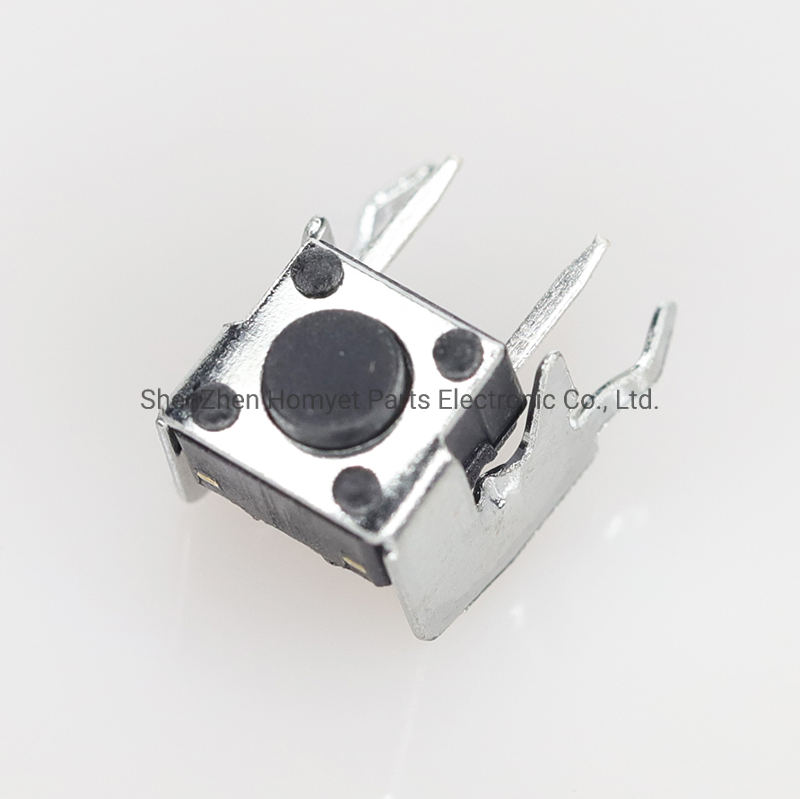 El interruptor táctil 6X6 mm de tipo en ángulo recto con terminal de tierra